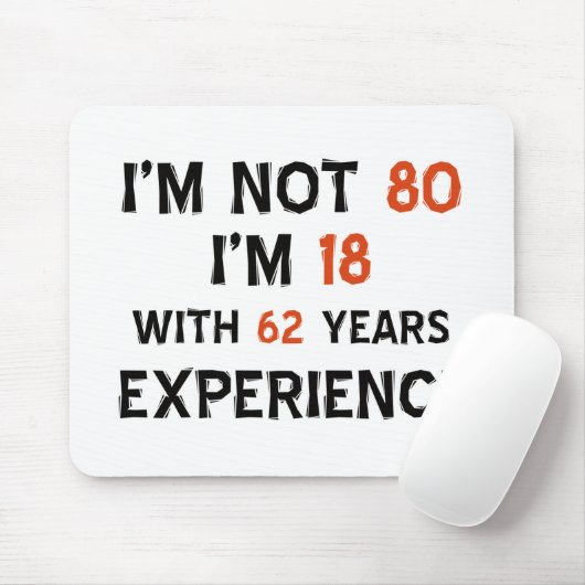 Tapis De Souris quatre-vingtième conceptions d'anniversaire (Avec souris)
