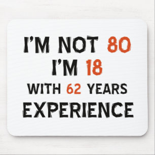 Tapis De Souris quatre-vingtième conceptions d'anniversaire