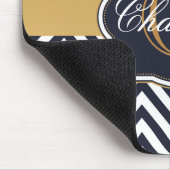 Tapis De Souris Quatrefoil Chevron Monogram (Coin)