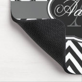 Tapis De Souris Quatrefoil Chevron Monogram (Coin)