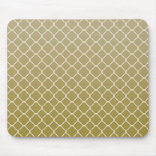 Tapis De Souris Quatrefoil d'or (Devant)