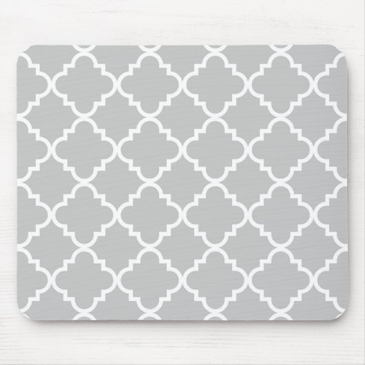 Tapis De Souris Quatrefoil Mousepad - gris (Devant)