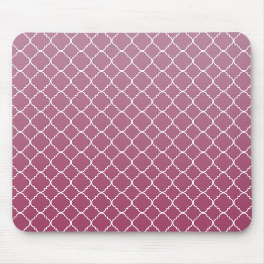 Tapis De Souris Quatrefoil rose Ombre (Devant)