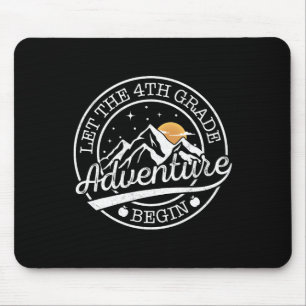Tapis De Souris Que l'aventure de 4e année commence Retro Premier
