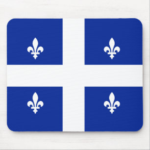 Tapis De Souris Québec drapeau fleur de lis
