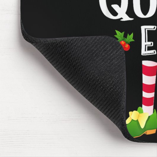 Tapis De Souris Queen Christmas Elf Matching Pajama X-mas Party (Coin)