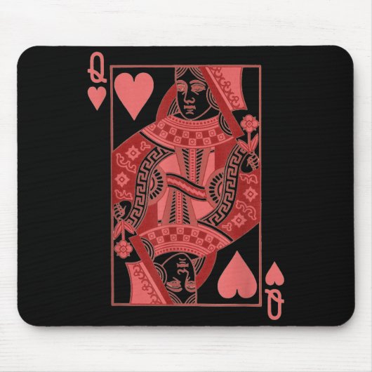 Tapis De Souris Queen Of Hearts Valentines Day Cool V-day Couple M (Devant)