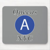 Tapis De Souris Queens NYC A Train (Devant)