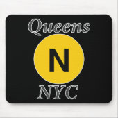 Tapis De Souris Queens NYC N Train (Devant)