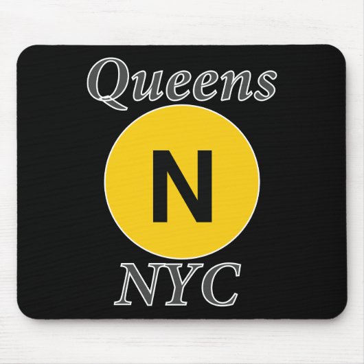 Tapis De Souris Queens NYC N Train (Devant)