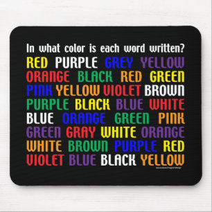 Tapis De Souris Quelle est ma couleur ?