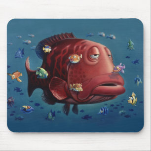 Tapis De Souris Quelque chose de poisson