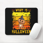 Tapis De Souris Qu'est-ce que le chiot d'Halloween  (Avec souris)