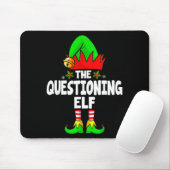 Tapis De Souris Questioning Elf Group Christmas Funny Pajama Party (Avec souris)