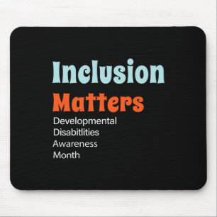 Tapis De Souris Questions d'inclusion Déficience du développement