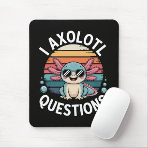 Tapis De Souris Questions sur l'Axolotl