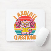 Tapis De Souris Questions sur les axolotls (Avec souris)