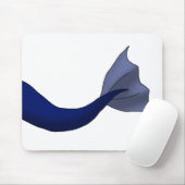 Tapis De Souris Queue bleue de minuit de sirène (Avec souris)