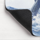 Tapis De Souris Queue de baleine de l'océan bleu (Coin)