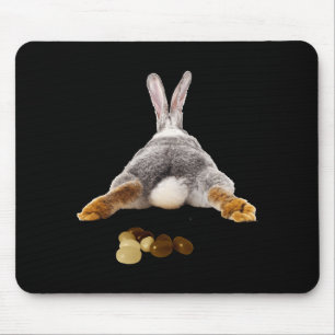 Tapis De Souris Queue de lapin de Pâques drôle de caca jelly beans