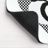 Tapis De Souris Queues CAT - amour noir blanc (Coin)