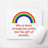 Tapis De Souris Qui espère si fort (Avec souris)