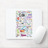 Tapis De Souris Qui il est… des noms de Dieu (Avec souris)