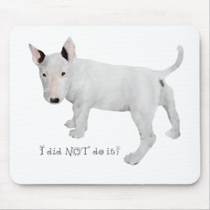 Tapis De Souris Qui, moi?  chiot Bull Terrier