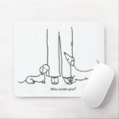 Tapis De Souris Qui vous aime ? Mousepad (Avec souris)