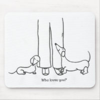 Qui vous aime ? Mousepad