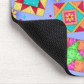 Tapis De Souris Quilt Patchwork Périwinkle Blocs Mousepad (Coin)