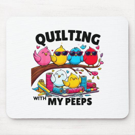 Tapis De Souris Quilting Hanging With My Funny Women Toddler Kids (Devant)