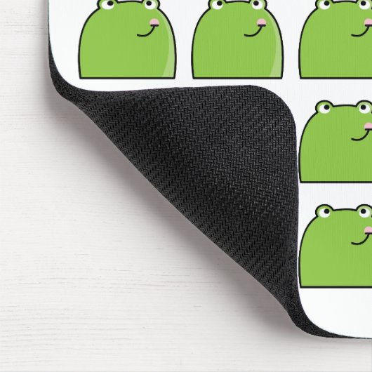 Tapis De Souris Quirky Green Frog Pattern Design Mouse Pad (Coin)