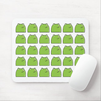 Tapis De Souris Quirky Green Frog Pattern Design Mouse Pad