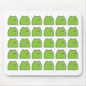 Tapis De Souris Quirky Green Frog Pattern Design Mouse Pad (Devant)
