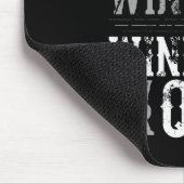 Tapis De Souris Quitters ne gagnent jamais avec Tiger Black Pad (Coin)