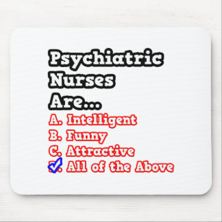 Tapis De Souris Quiz des infirmières psychiatriques...Plaisanterie