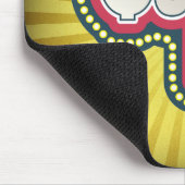 Tapis De Souris Quiz Nuit Trivia Party Jaune Sunburst (Coin)
