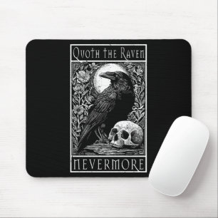 Tapis De Souris Quoth the Raven - Nevermore - Edgar Allan Poe art
