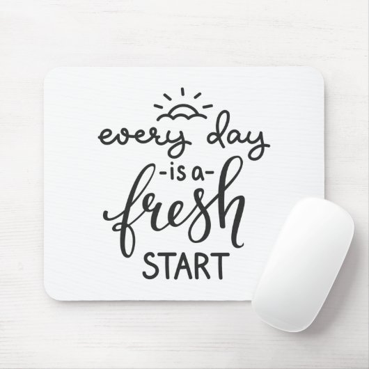 Tapis De Souris Quotidien est un nouveau début Inspirationnel Cita (Avec souris)