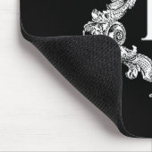 Tapis De Souris R Monogramme initial (Coin)