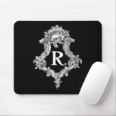 Tapis De Souris R Monogramme initial (Avec souris)