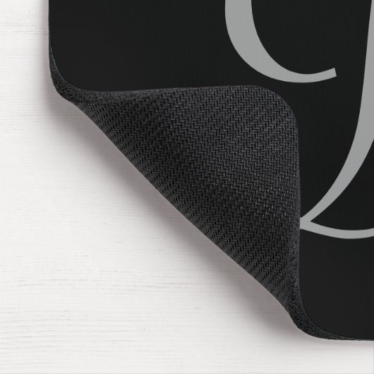 Tapis De Souris R :: Monogramme R Elegant Mousepad - Lettre initia (Coin)