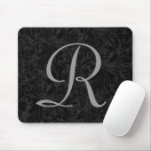 Tapis De Souris R :: Monogramme R Elegant Mousepad - Lettre initia (Avec souris)