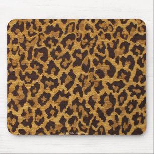 Tapis De Souris RAB Rockabilly Imprimé Léopard Marron Or
