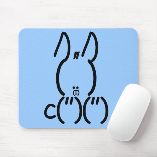Tapis De Souris Rabbit ASCII (Avec souris)