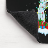 Tapis De Souris Rabbit Lights Xmas Tree Dabbing Rabbit Chris (Coin)