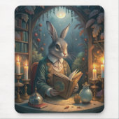 Tapis De Souris Rabbit Reading (Devant)