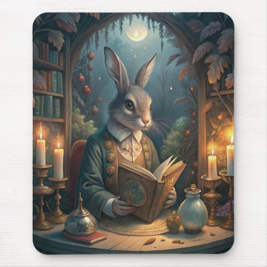 Tapis De Souris Rabbit Reading (Devant)