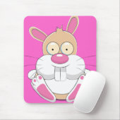 Tapis De Souris Rabbits "love Rabbits" "animal Rabbits" "Rab drôle (Avec souris)